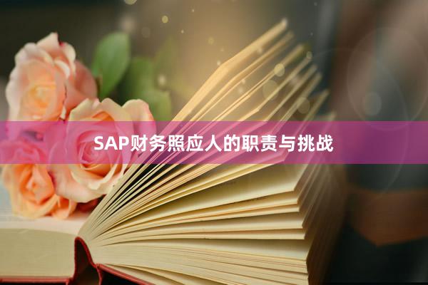 SAP财务照应人的职责与挑战