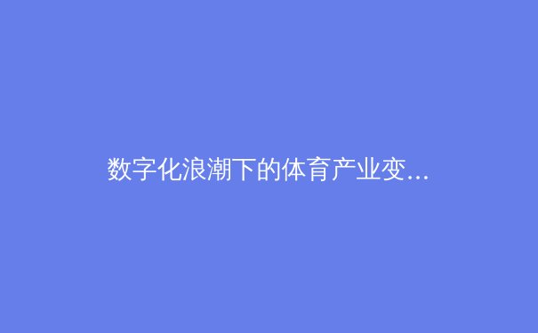 数字化浪潮下的体育产业变革：从赛事直播到沉浸式体验 - 2